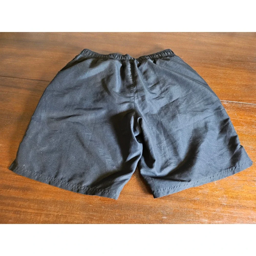 Nike Running Shorts Mens Medium Black Mesh Liner Elastic Waist Pockets Athletic